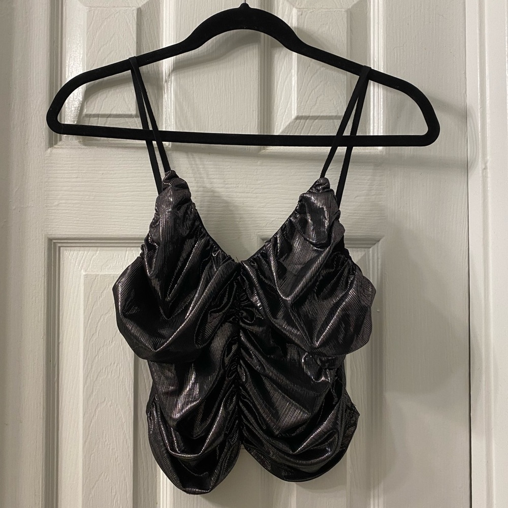 NWT Zara women’s black crop top